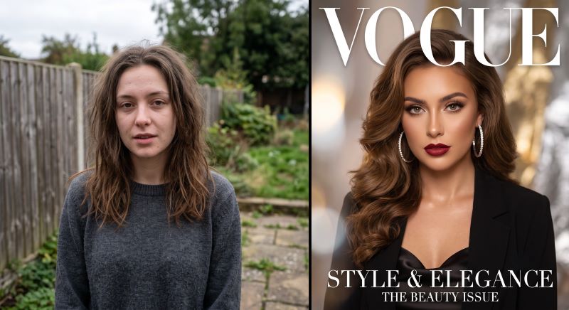Создание обложки журнала Vogue из обычного селфи
